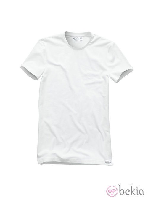 Camiseta de manga corta blanca de la colección de David Beckham para H&M