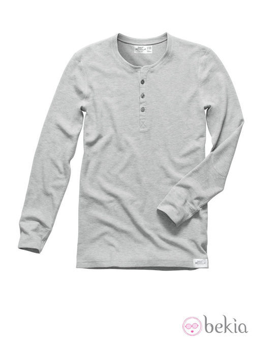Camiseta de manga larga gris de la colección de David Beckham para H&M