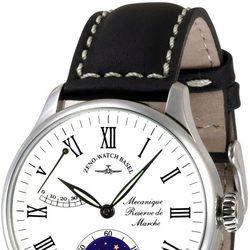 Reloj Zeno-Watch Basel con esfera blanca de la línea Godat II Roma