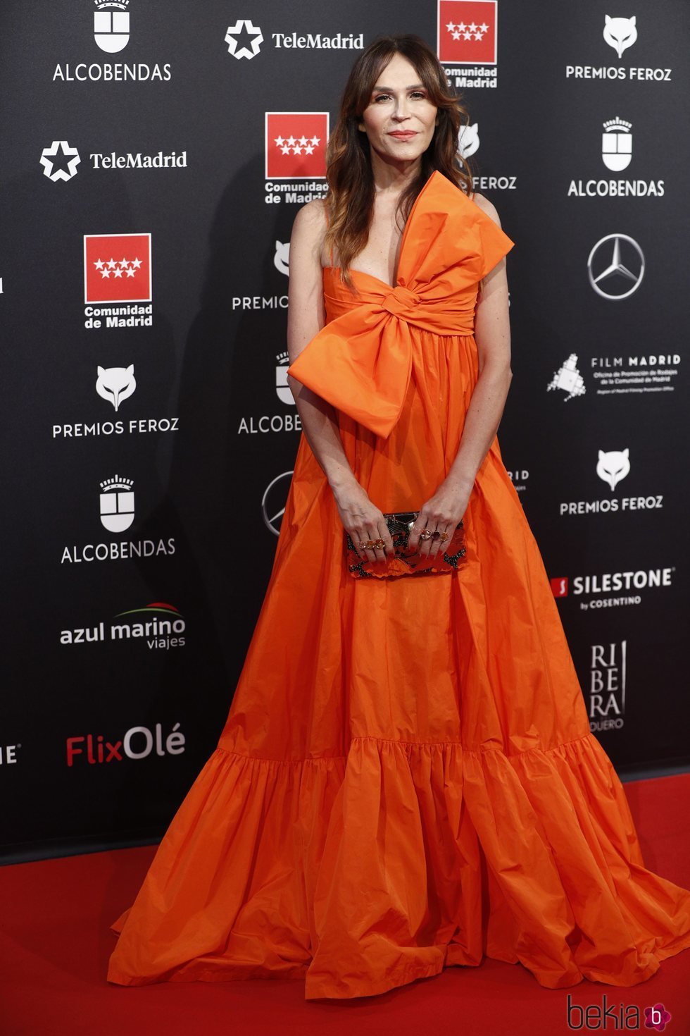 Antonia San Juan, vestida de naranja Premios Feroz 2020