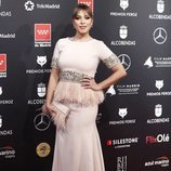 Gisela, con un vestido de plumas en los Premios Feroz 2020