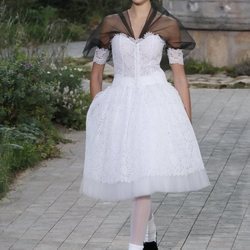 Vestido confeccionado en tul de la colección primavera/ verano 2020 de Alta Costura de Chanel