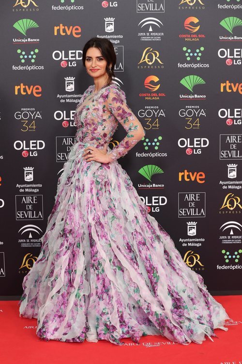 Penélope Cruz con un vestido vaporoso estilo princesa en los Goya 2020