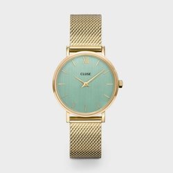 Reloj Boheme para mujer dorado con la esfera verde de la colección primavera/verano 2020 de Cluse