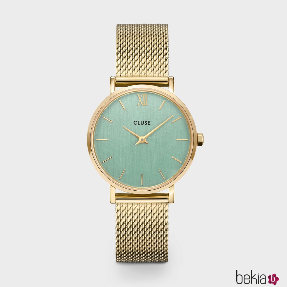 Reloj Boheme para mujer dorado con la esfera verde de la colección primavera/verano 2020 de Cluse