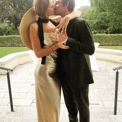 Toni Garrn y Alex Pettyfer el día de su boda