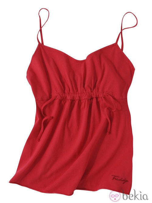 Camiseta roja de tirantes de la línea Sport Fashion para primavera/verano 2012 de Freddy