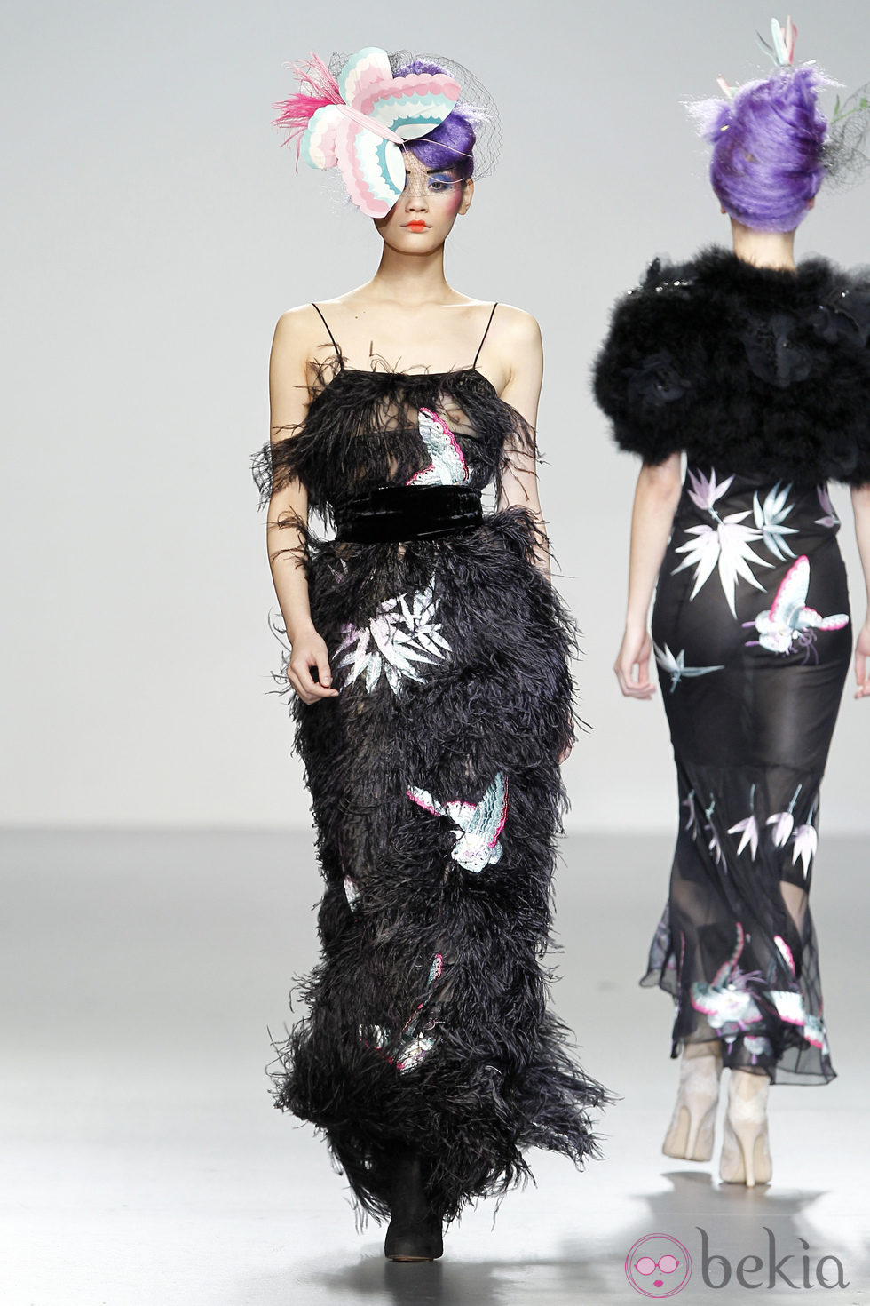 Vestido con flecos de Elisa Palomino en la Madrid Fashion Week