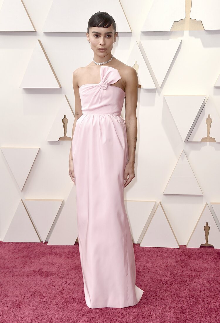 Zoë Kravitz de Saint Laurent en los Premios Oscar 2022