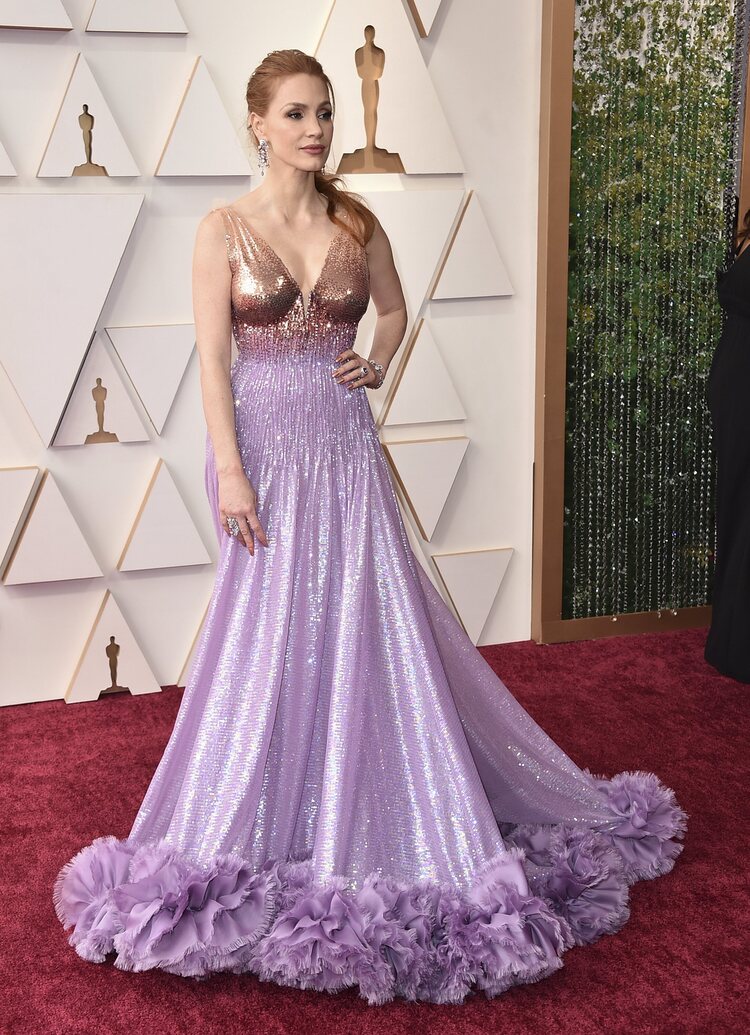 Jessica Chastain de Gucci en los Premios Oscar 2022