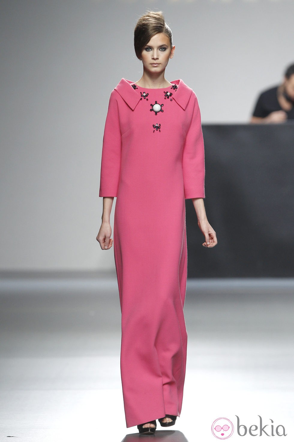 Vestido rosa largo de la colección otoño/invierno 2012/2013 de Juana Martin