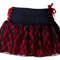 Minifalda de encaje de la colección especial de San Valentín de Miss Self Destructive