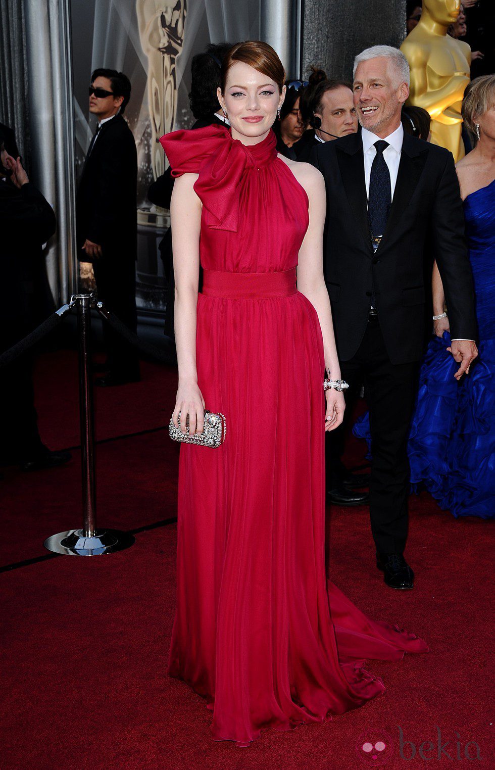 Emma Stone eligió un diseño de Giambattista Valli para la ceremonia de los Oscar