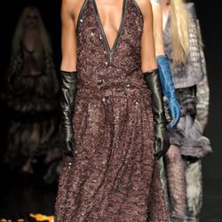Naomi Campbell desfila para Cavalli en la Semana de la Moda de Milán