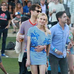 Diane Kruger y Joshua Jackson en Coachella 2012