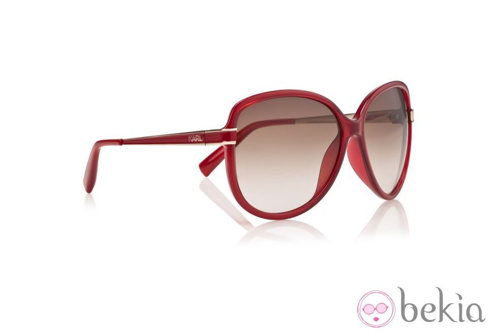 Gafas de sol rojas de Karl Lagerfeld primavera/verano 2012