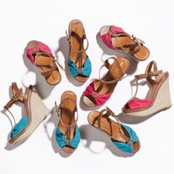 Sandalias con cuña en colores flúor de la nueva colección de Suite Blanco primavera/verano 2012