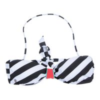 Parte superior de un bikini de rayas de la nueva colección de ropa de baño verano 2012 de Volcom
