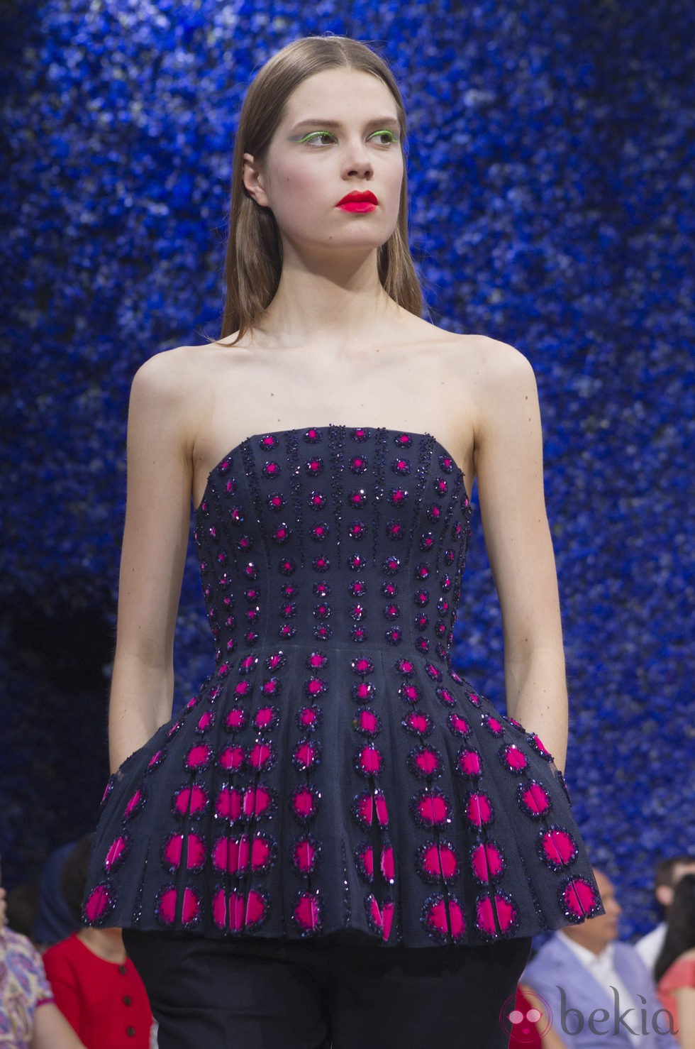 Top peplum de Christian Dior en la Pasarela de la Alta Costura de París 2012-2013