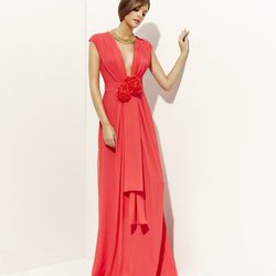 Vestido rojo de la colección primavera/verano 2012 de Alta Costura de Pedro del Hierro