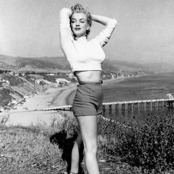 Marilyn Monroe con pantalón corto en 1950