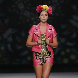 Vestido de cuero rosa de Maya Hansen, colección primavera-verano 2013