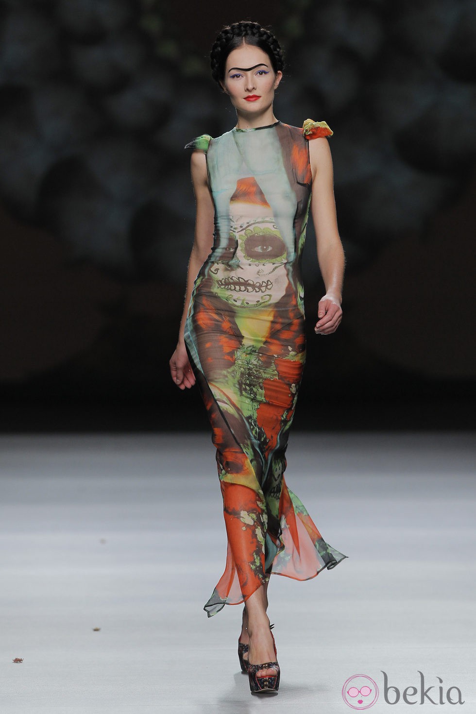 Vestido de gasa estampado de Maya Hansen, colección primavera-verano 2013