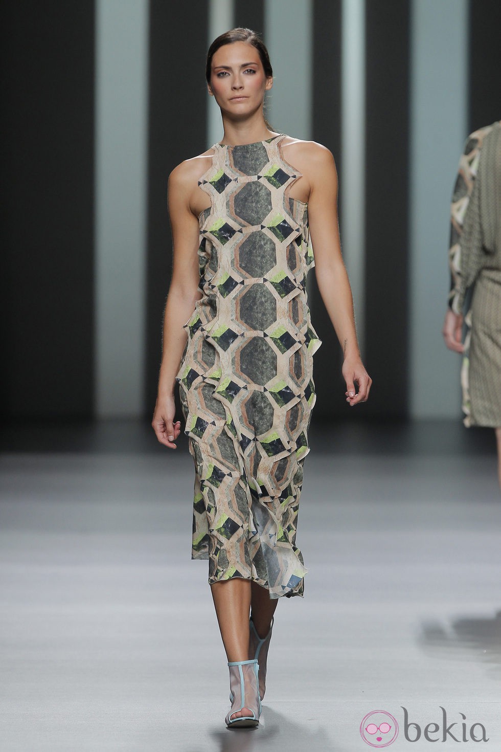 Vestido con estampado geométrico de Martín Lamothe, colección primavera/verano 2013