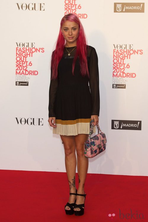 Miranda Makaroff en la Vogue Fashion's Night Out 2012 en Madrid