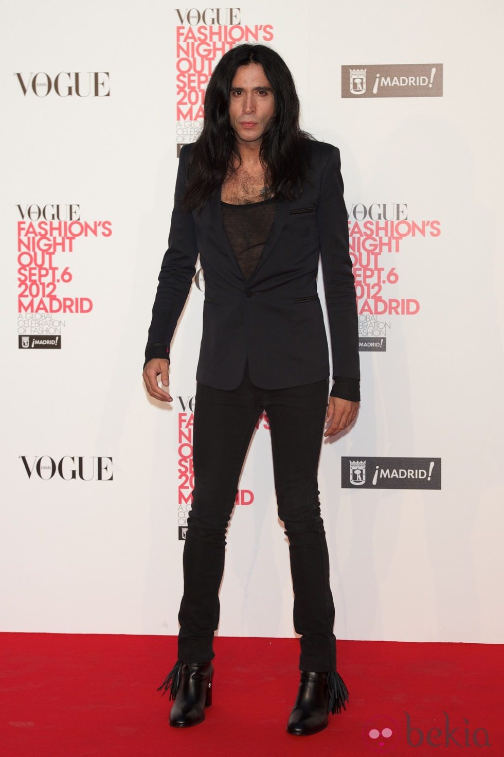 Mario Vaquerizo en la Vogue Fashion's Night Out 2012 en Madrid
