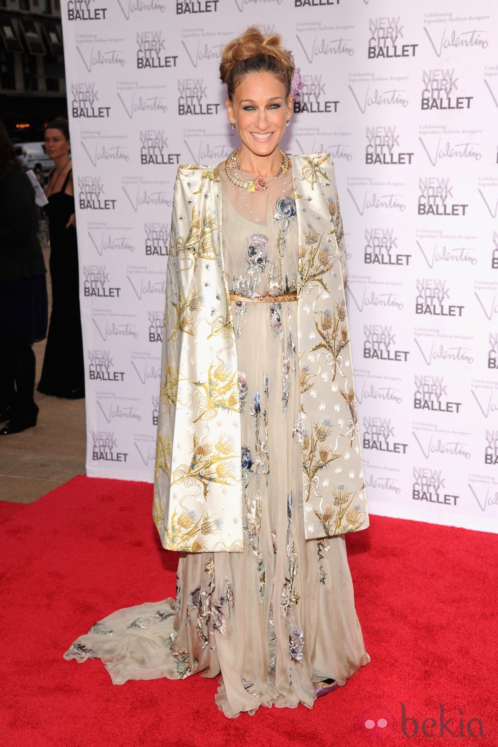 Sarah Jessica Parker con un diseño de Valentino en la Gala de Otoño del Ballet de Nueva York 2012