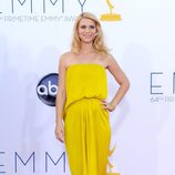 Claire Danes con un vestido amarillo de Lanvin en los Emmy 2012