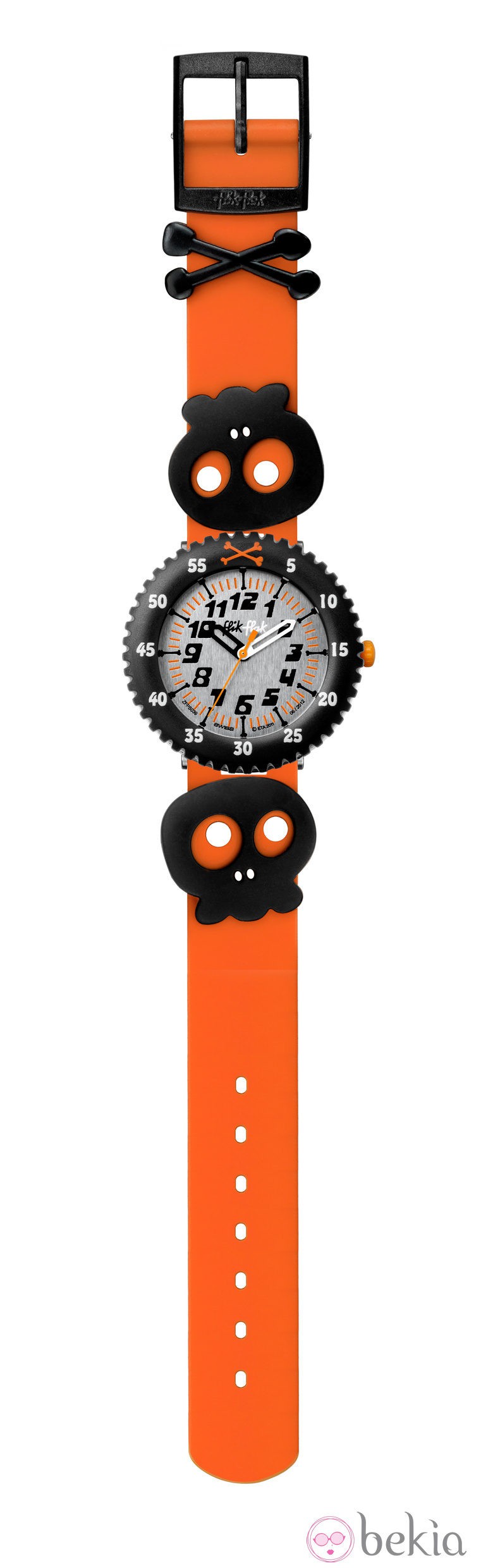 Reloj naranja de Flik Flak colección Halloween 2012
