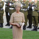 Carolina de Mónaco con vestido de Chanel en la boda de Guillermo de Luxemburgo y Stéphanie de Lannoy