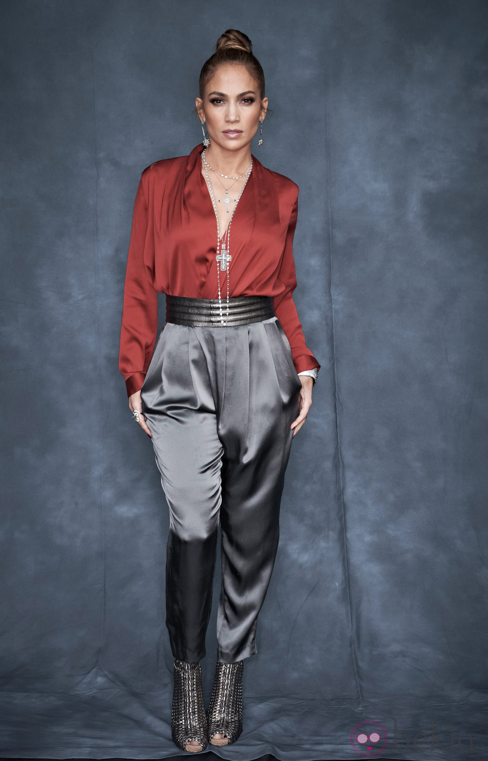 Jennifer Lopez, color block de Gucci