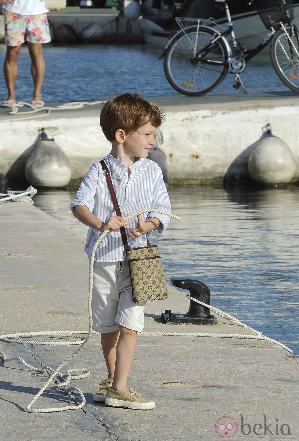 Sacha Thyssen con bolso de Gucci