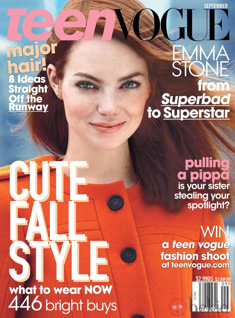 Emma Stone, portada de Teen Vogue USA en septiembre de 2011