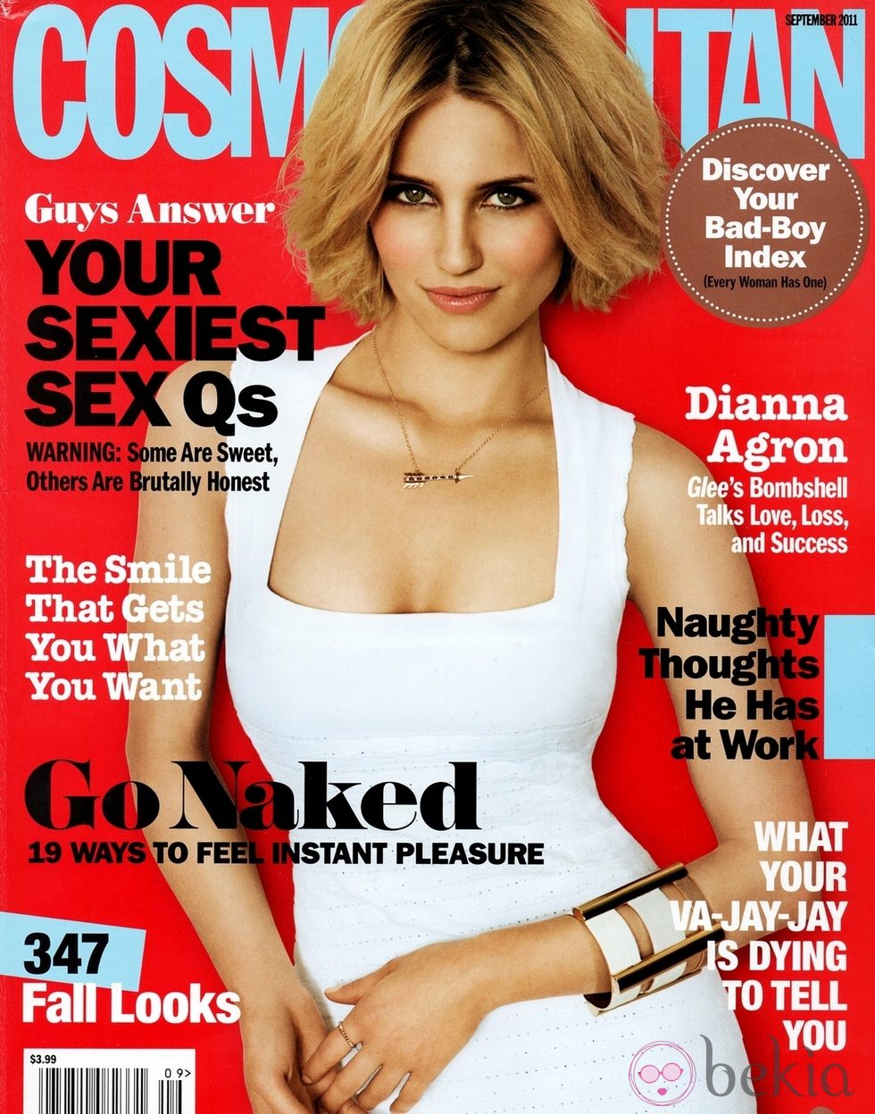 Dianna Agron, portada de Cosmopolitan USA en septiembre de 2011