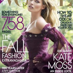 Kate Moss, portada de Vogue USA en septiembre de 2011