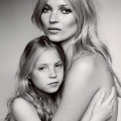 Kate Moss y su hija Lila Grace en Vogue