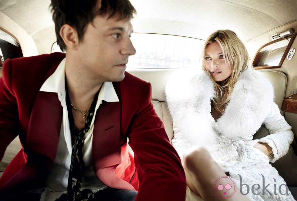 Kate Moss y su marido Jamie Hince en Vogue USA