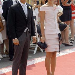 Carlota Casiraghi de Chanel en la boda real de Mónaco