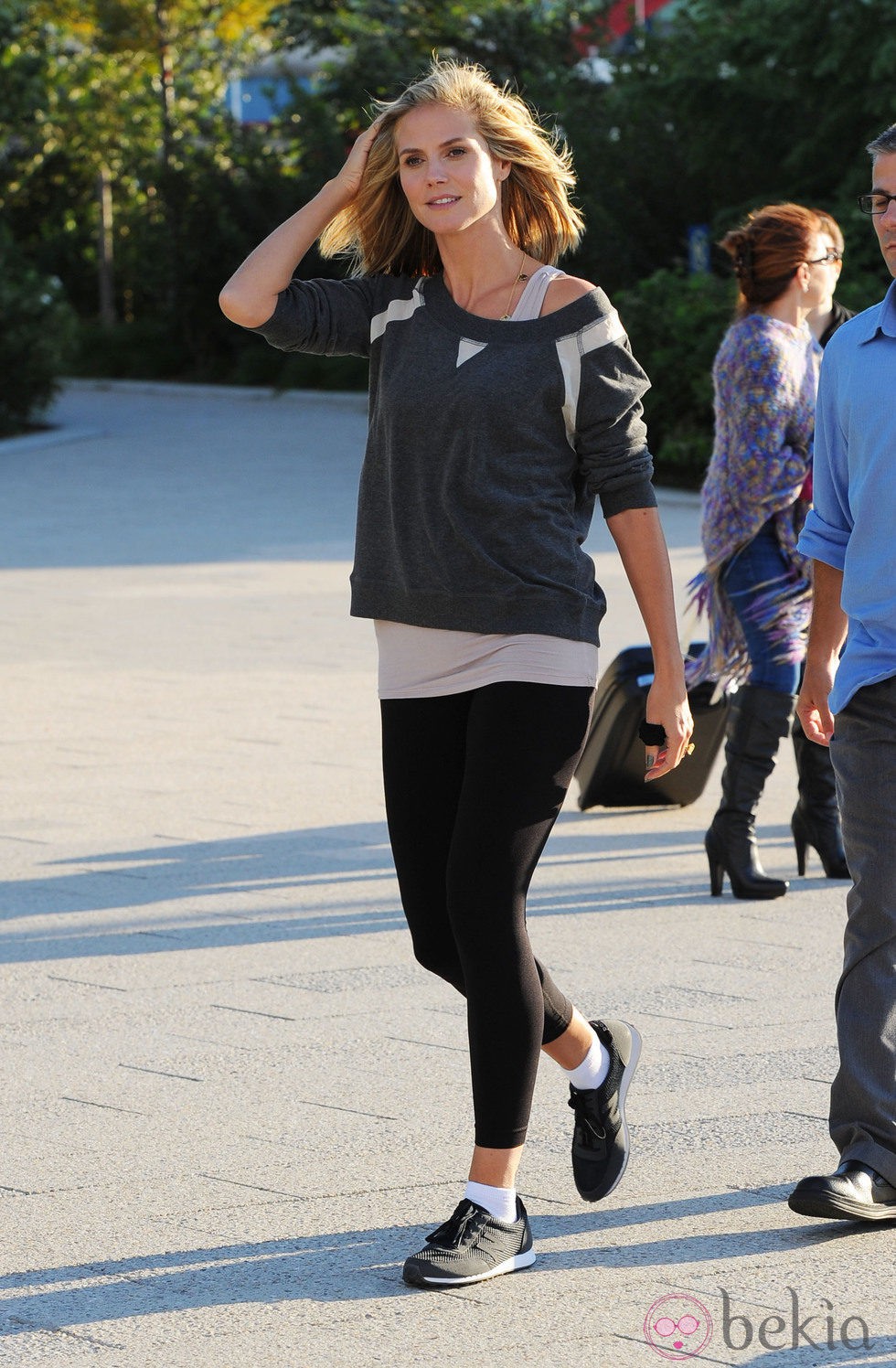 Heidi Klum con un look deportivo muy trendy