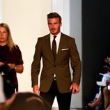 David Beckham con traje en la Semana de la Moda de Nueva York