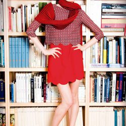 Look en rojo de la colección otoño/invierno 2012/2013 de Dolores Promesas