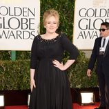 Adele con un vestido de Burberry en los Globos de Oro 2013