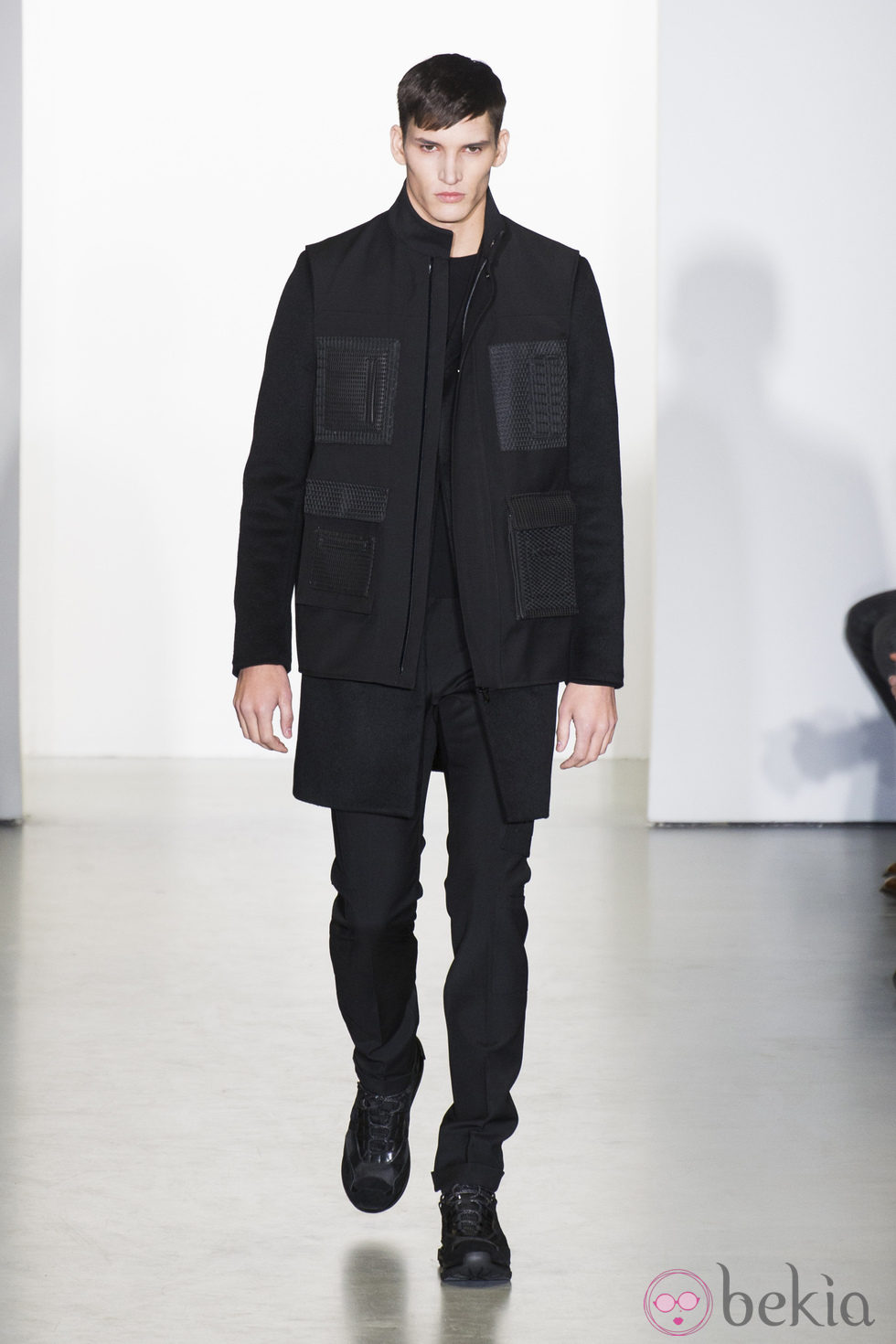 Total black de Calvin Klein para la semana de la Moda de Milán otoño/invierno 2013/2014