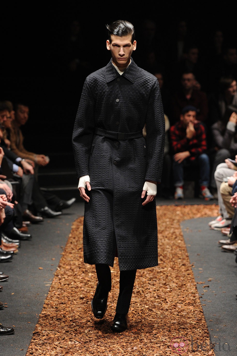 Gabardina de la colección otoño/invierno 2013/2014 de Z Zegna en la Semana de la Moda Masculina de Milán