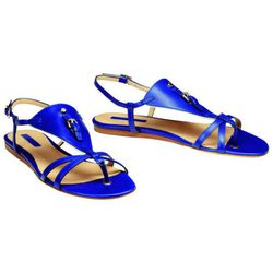 Sandalias planas azules de la colección primavera 2013 de Longchamp