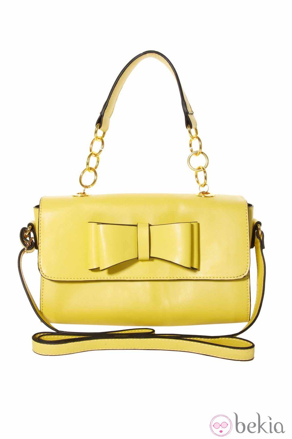 Bolso amarillo con lazo de la colección primavera/verano 2013 de Asos